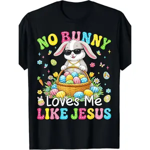Stylish Christian Easter Men's TShirt Comfortable Casual Top for Spring and Summer Unisex Crew Neck