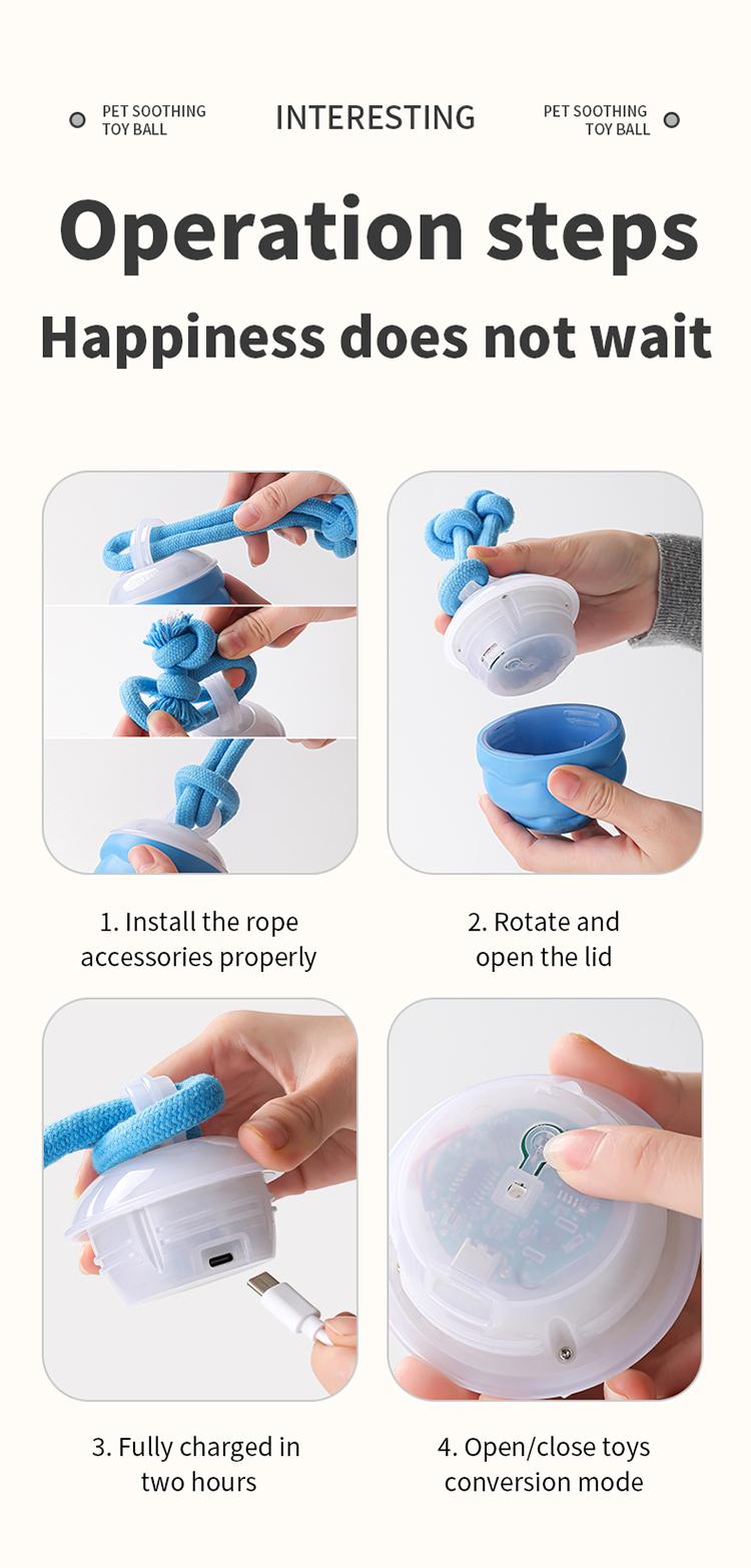 Interactive Dog Toys with Motion Activated, Squeaky Dog Toy Active Rolling Ball, Ball for Daily Training,Used for small dogs and cats , pet accessories, cute pet toys(2.95*2.95*4.33inch) Interactive Dog Toys with Motion Activated, Squeaky Dog Toy Active Rolling Ball, Ball for Daily Training,Used for small dogs and cats , pet accessories, cute pet toys(2.95*2.95*4.33inch)