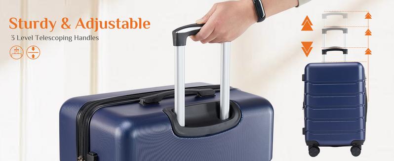 Luggage Spinner Wheels Lightweight Expandable Travel Hard Shell Suitcases with TSA Lock, Bronze Black, 3-PCS Set (20/24/28 inch) Luggage Spinner Wheels Lightweight Expandable Travel Hard Shell Suitcases with TSA Lock, Bronze Black, 3-PCS Set (20/24/28 inch)