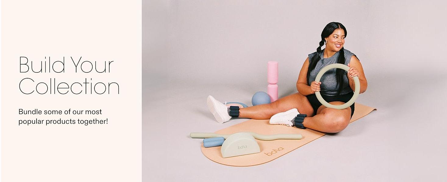 Bala Power Ring, 2-in-1 Kettlebell & Dumbbell - Full Body Home Gym Workout Equipment for Strength Training, HIIT, Pilates, & Aerobics Exercises