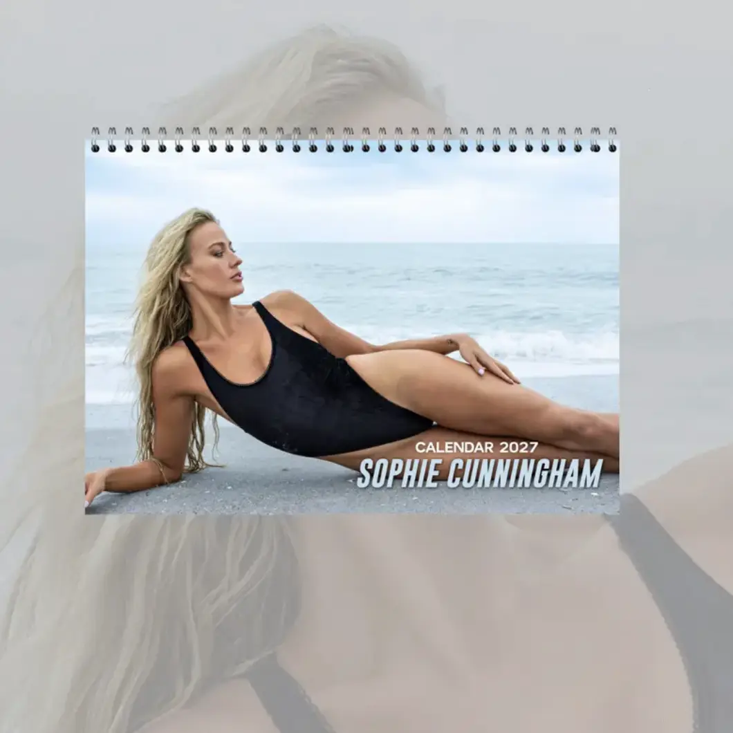 2027 Sophie Cunningham Pointing Wall Calendar, Lady Sophie Cunningham Basketball Point God Don't Point At Me Home Decor Desktop Calendar