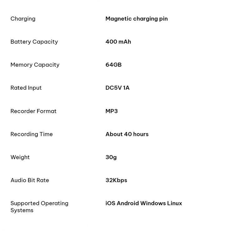 AI Voice Recorder with App Control : AI Transcription, Summarization & Mind Maps, Portable AI Note Taking Device with Case 64GB Memory Recording for Calls, Speeches, Meetings, Interviews
