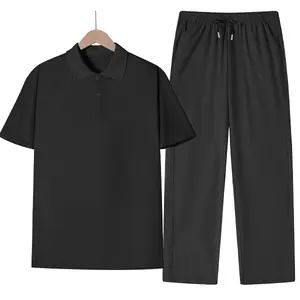 Versatile Ice Silk 2-Piece Set - Casual Gym Running Comfortable Wear