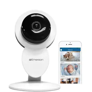 Emerson WiFi Indoor Home Security Surveillance Camera Two Way Audio Night Vision Motion Detection 1080P ER108001