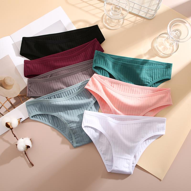 FINETOO 15PCS Cotton Panties for Women Seamless Underwear Outfit Maternity Basic Minimalist Comfortable Bikini Briefs S-XL Size