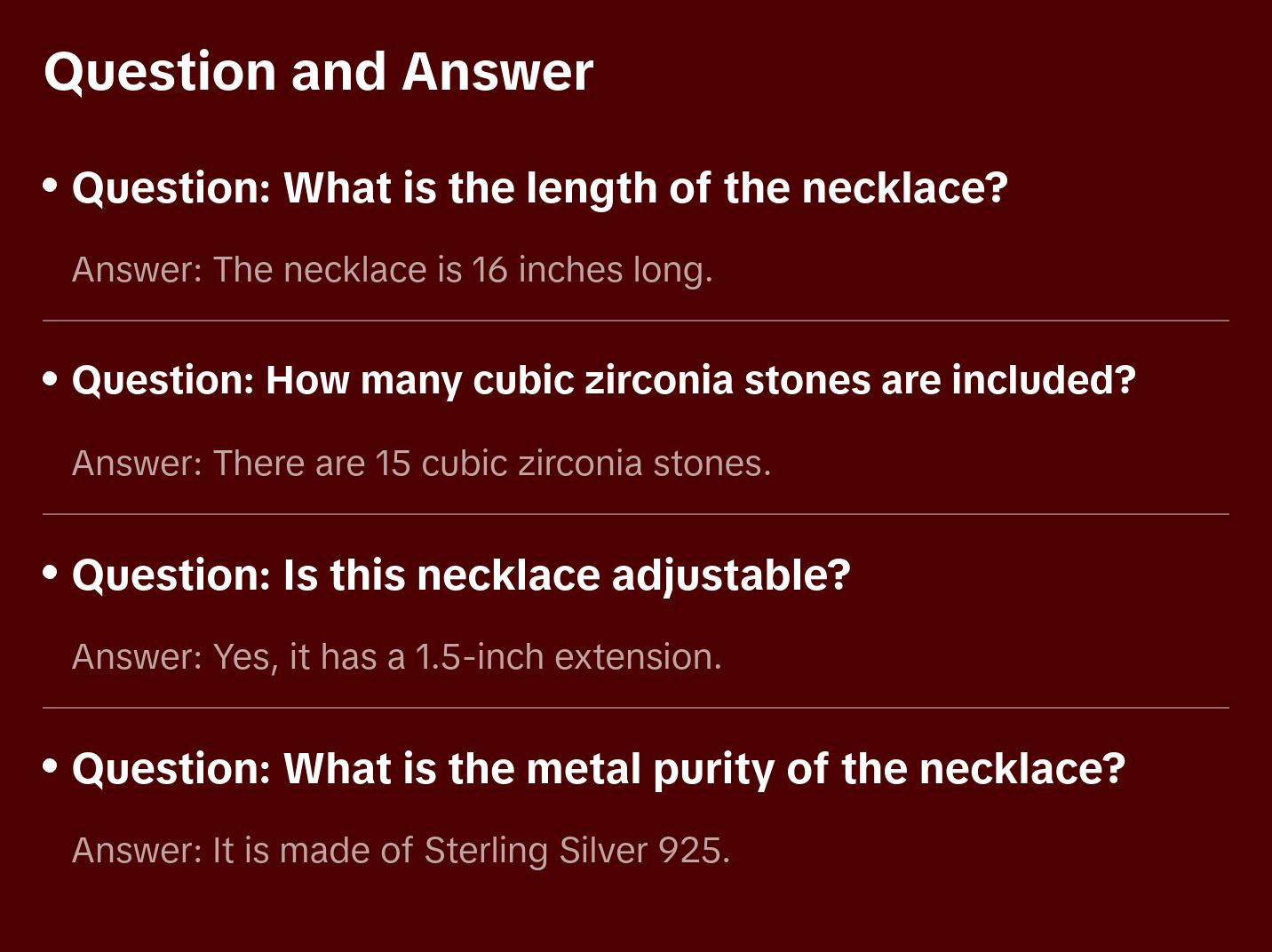 Sterling Silver Arrow Charm Necklace