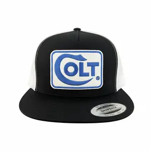 Colt Vintage Snapback Trucker Cap Mesh Back Five Panel Yupoong 6006 Classic Trucker Hat
