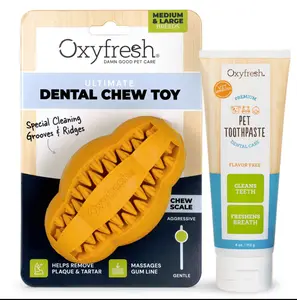 Dog Dental Chew Toy + Pet Dental Gel Toothpaste