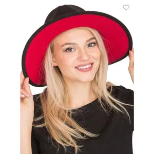 Premium wide brim 58cm fedora