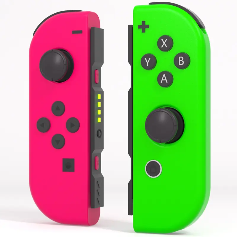 Switch Controller Set for Nintendo Switch 1/2/OLED/Lite Wireless Replacement Gamepad with Dual Vibration Motion Control 6-Axis Gyro & Wake-Up Function