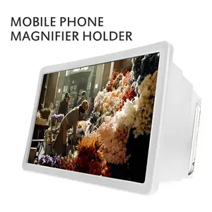 Amplifier video HD mobile phone screen magnifier F2 eye protection telescopic screen video mobile phone magnifier bracket