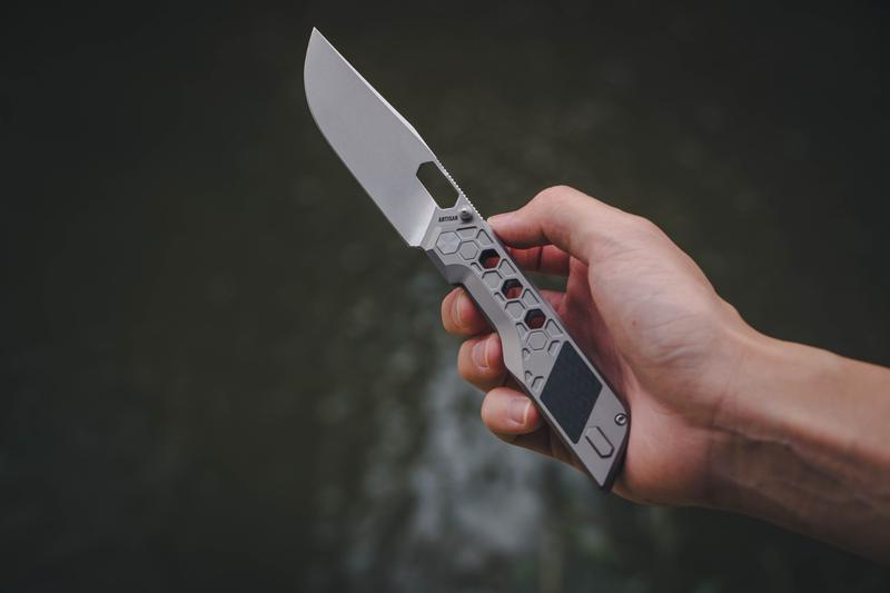 ArtisanCutlery Beest ATZ-1878G S35VN Blade Titanium Handle Folding Knives Perfect for Christmas gift Survival Gear Emergency Tool