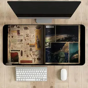 Custom Zombies Desk Mats Black Ops-Inspired (Kino, Origins, Tranzit, Ascension) - Black Ops-Inspired Design Gaming Accessories Desk Mats - Call of Duty Playmat - Unique Gift for Gamers, Moon