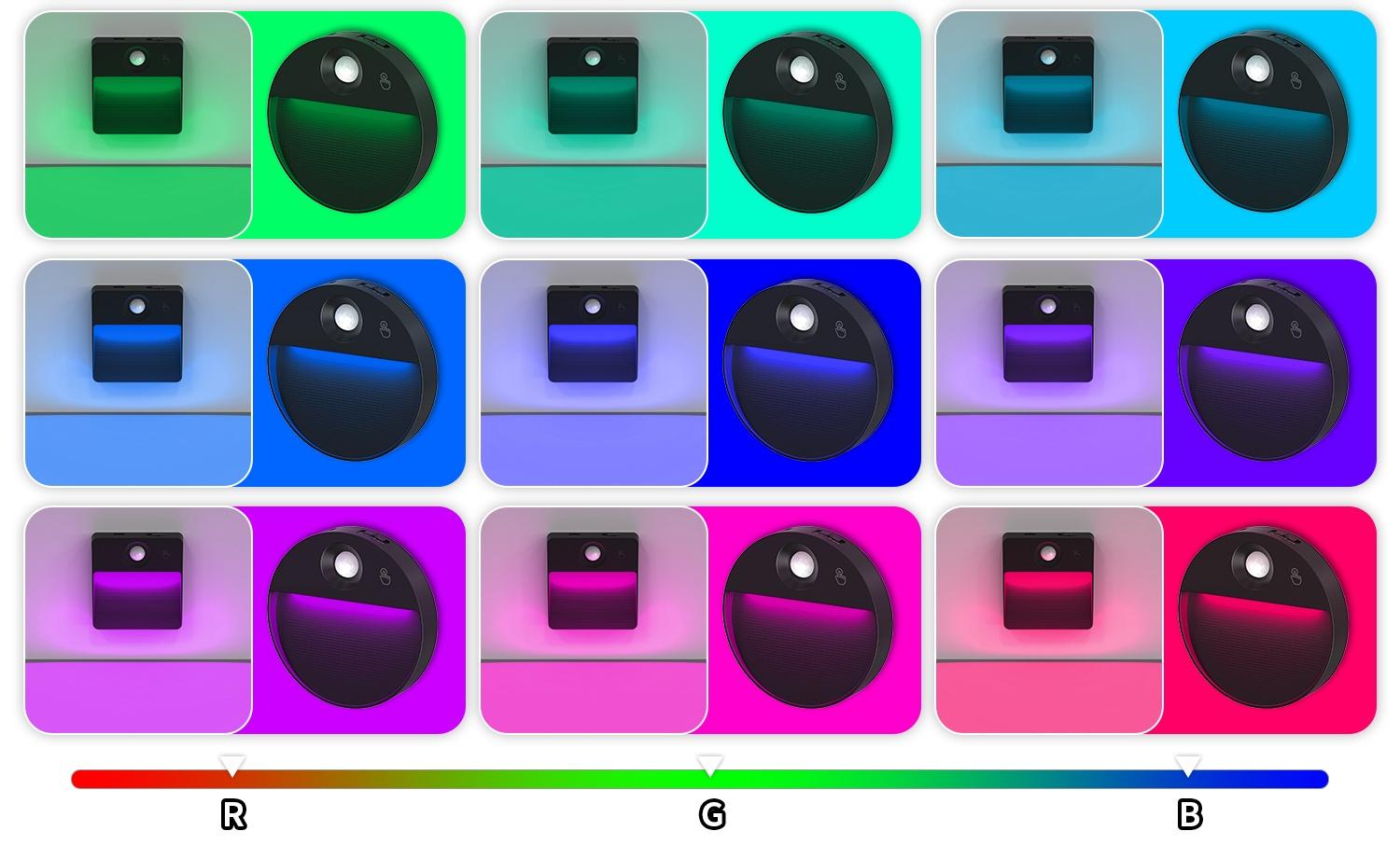 Human Body Sensor Small Ground Light Stair Step Floor Lamp Battery Powered No Wiring LED Footlight Automatic Night Light with USB Charging