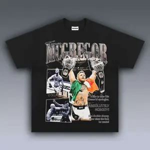 VINTAGE TEE | CONOR MCGREGOR, Prints Vintage T-Shirt, Boxing Shirt, Boxer Shirt, UFC Shirt, Graphic Tee, Unisex Cotton T-Shirt, Trendy Gift T-Shirt Top Menswear Underwear Streetwear