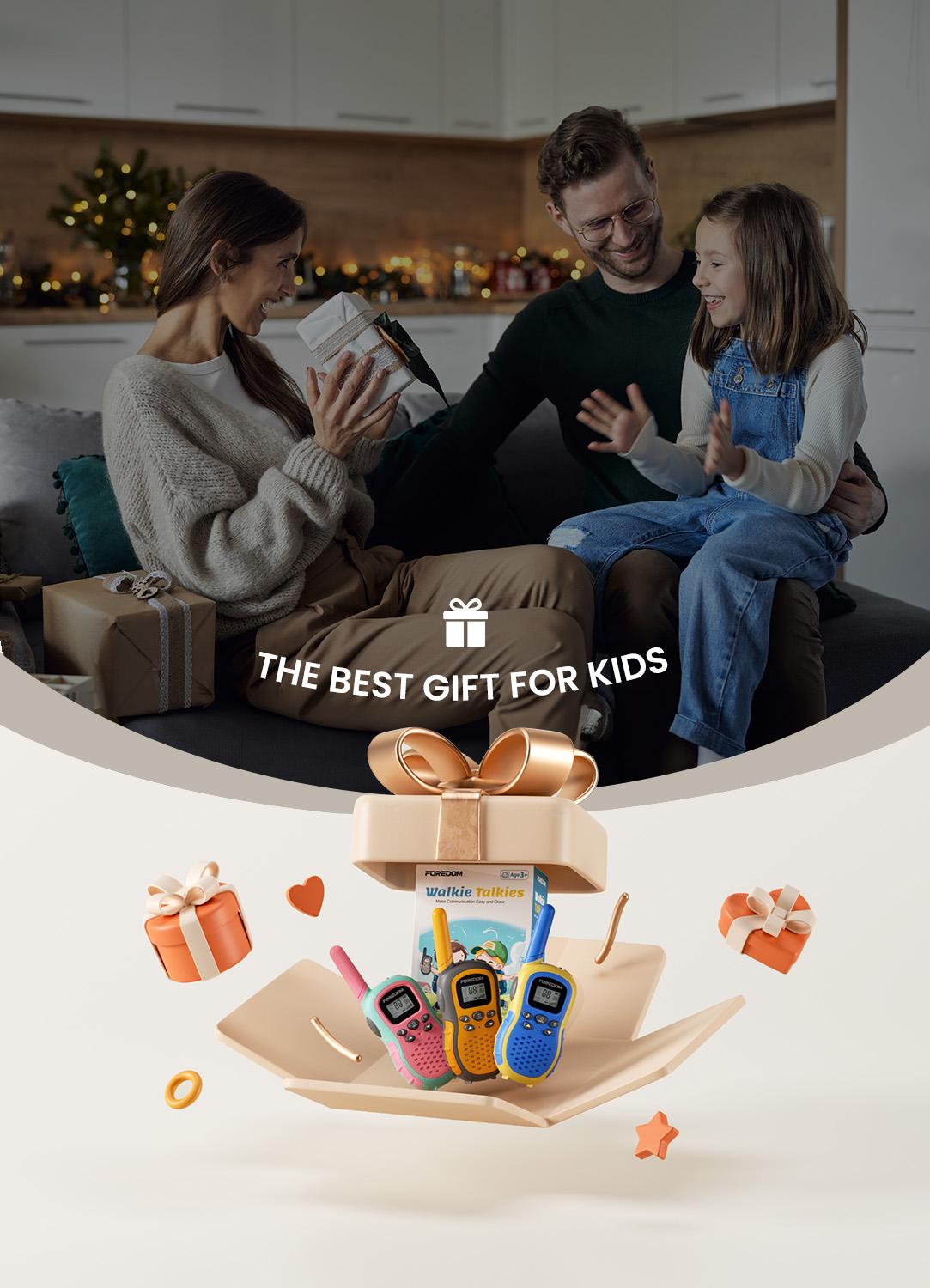 FOREDOM Kids Walkie Talkies FD666 Outdoorfun Toy Walkie Talkies Long Range for Boys & Girls Age 3+