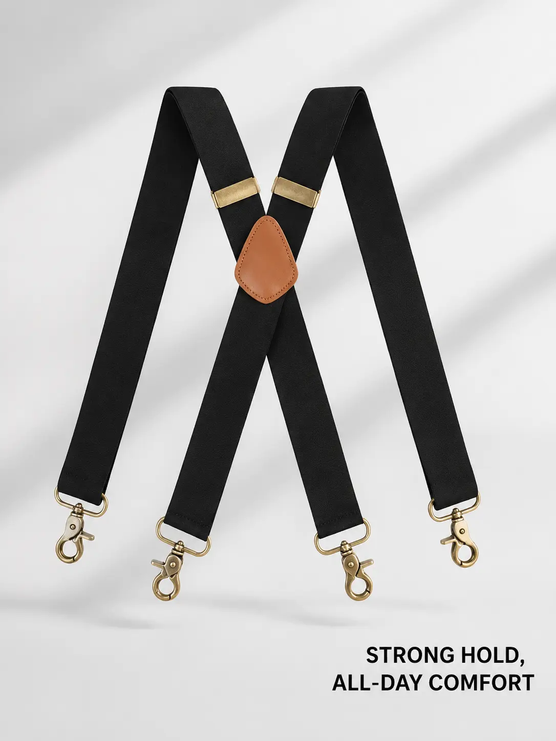 Heavy Duty Elastic Suspenders for Men and Women 1.4 Inch Adjustable X Back Suspenders for Daily Wear Work and Outdoor Use snap loop