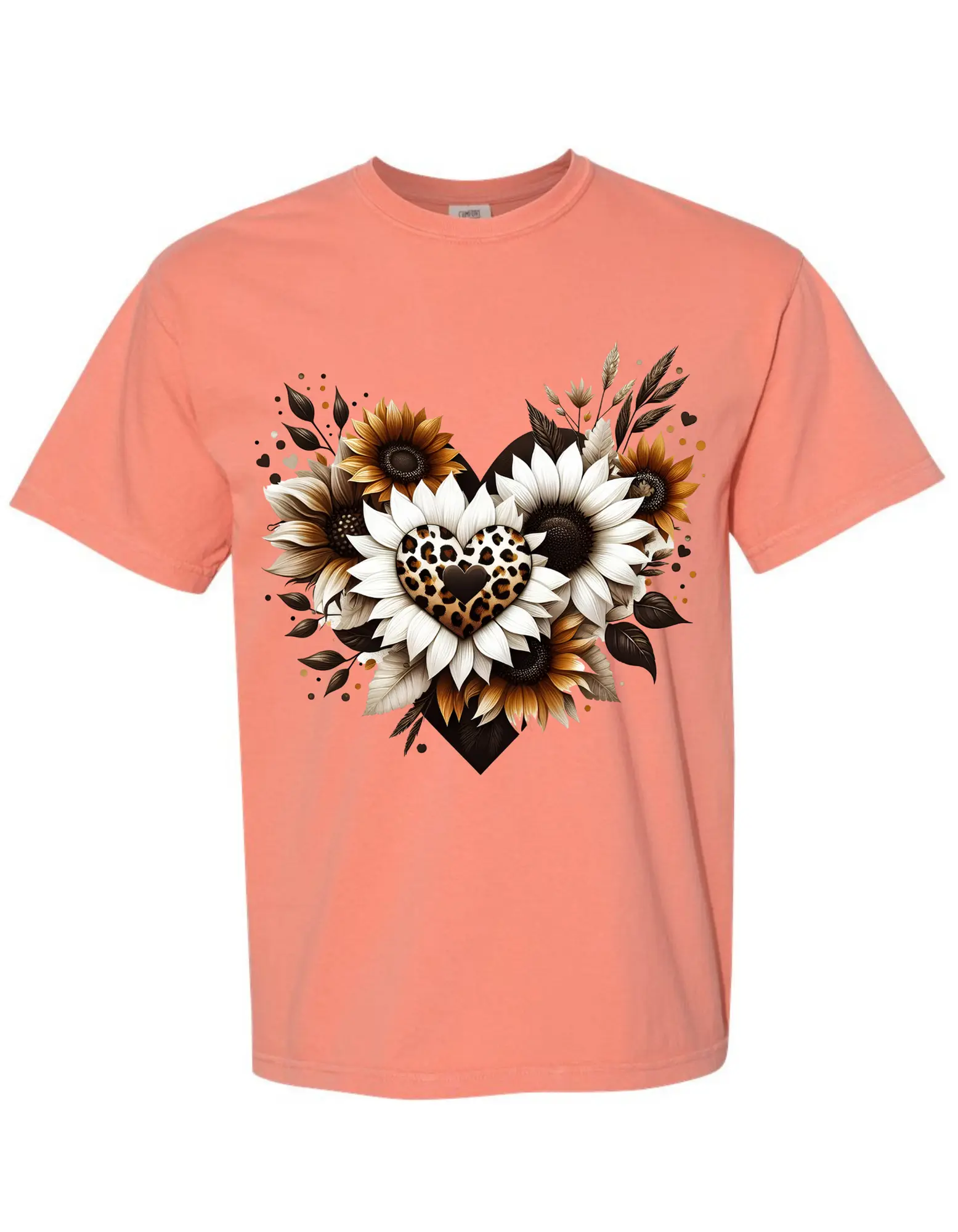 Sunflower Heart comfort color Tshirt