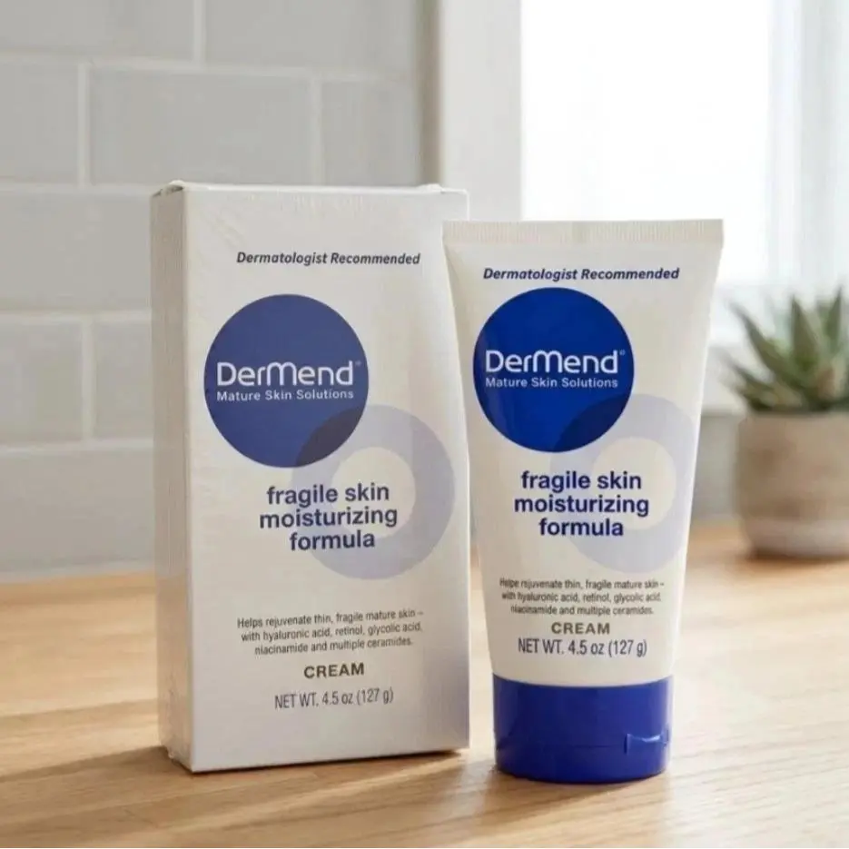 DerMend Fragile Skin Unisex Daily Hydrating Moisturizer Cream, 4.5 oz - New in Sealed Box, Exp. 11/2027