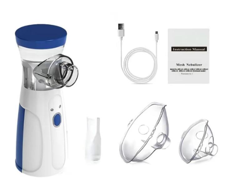 Ultrasonic nebulizer - Nebulizer, rechargeable nebulizer for adults and children, portable nebulizer, two modes, self-cleaning function, suitable for breathing problems