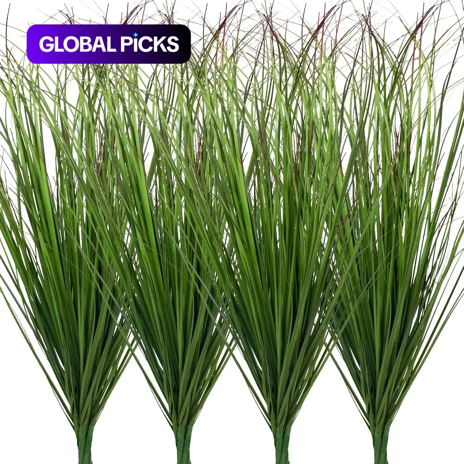 Artificial Wheat Grass Shrub Plants, Plastic UV-Resistant Decorative Fake Plants for Outdoor and Home Decor, 12/24/48 Pieces #GLOBAL PICKS