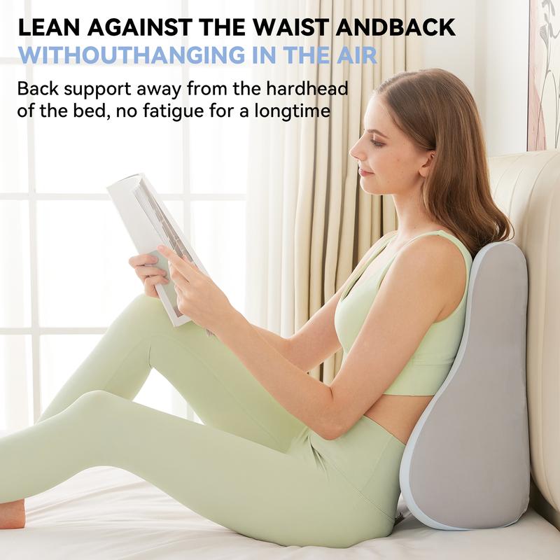 【Holiday Haul】1Pack Wedge Pillow for Adults Ergonomic Memory Foam Design Soft Fabric Comfortable Back Neck Leg Support Face Down Reading Pillow Modern Simple Style Versatile Home Use