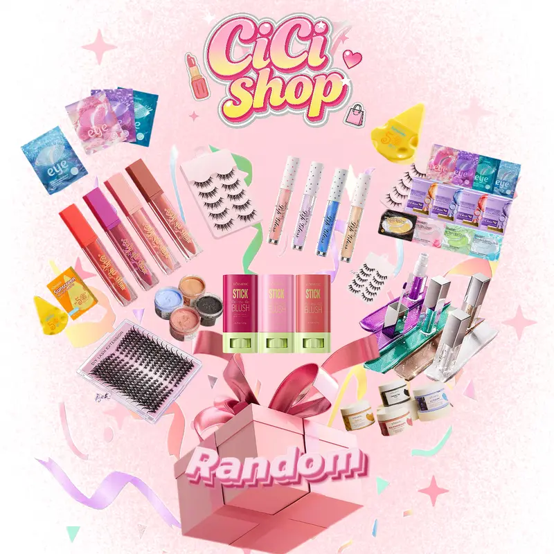 Basic makeup set of 12PCS- Bagged Beauty Product Set - 4-Piece Lipstick Set, 4-Shade Glossy Lip Gloss, 3-Tone Blush Palette, Multi-Style False Eyelashes, Multi-Palette Eyeshadows