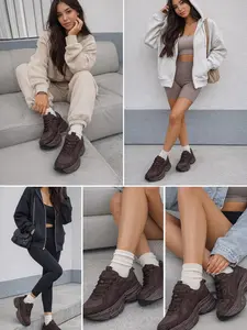 Katherin Rhinestones Chunky Sneakers