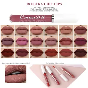 10 Pcs Matte Lip stick Long Lasting Lip gloss Suitable For Beginners Beauty Makeup Long Lasting proof Lip Glaze Nonstick Easy To Apply Cosmetic
