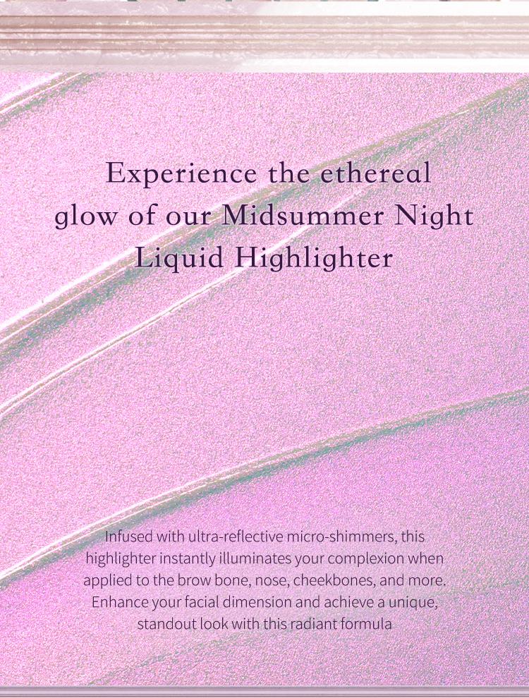 Flower Knows Midsummer Fairytales Collection Liquid Highlighter - Multichrome, Longlasting, Waterproof, Festival Makeup, Christmas Cosmetic Gift