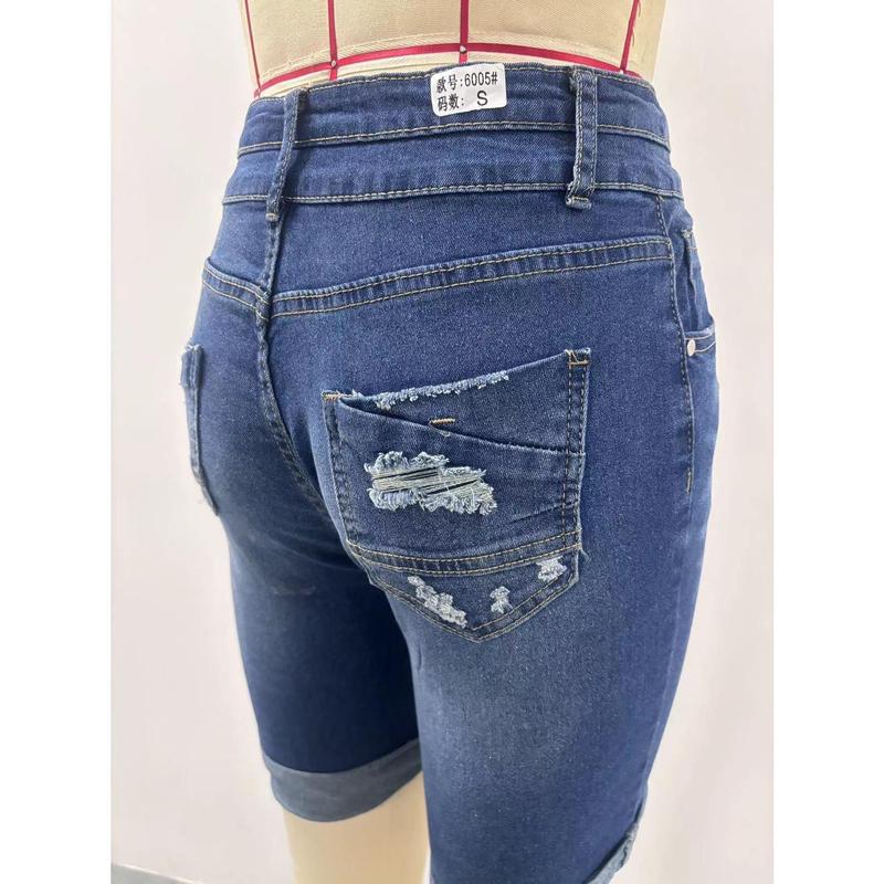 Jeans Shorts Women High Rise Plus Size Denim Shorts Wide Leg Bermuda Shorts Hot Springy Soft Streetwear Jeans for Summer Comfortable Fit Women High Waisted Skinny Stretchy Denim Shorts Casual Summer Frayed Raw Hem Distressed Ripped Short Jeans