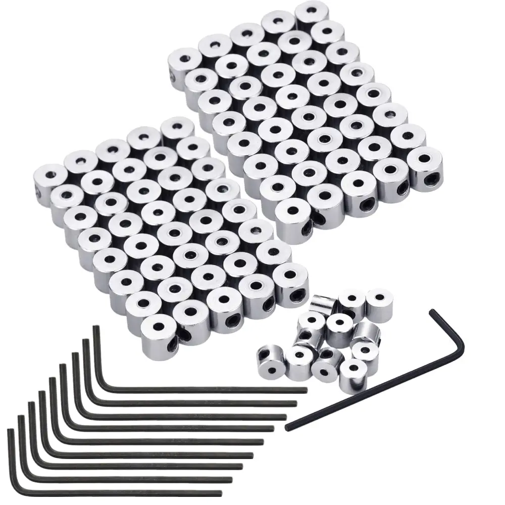 110-Pc Rust-Proof Durable Copper Plating Pin Back Holders (6x5mm) - Easy Connection with Hex Wrenches, Backstock Locks, Springs, Locking Tool for Brooches, DIY Jewelry Makers