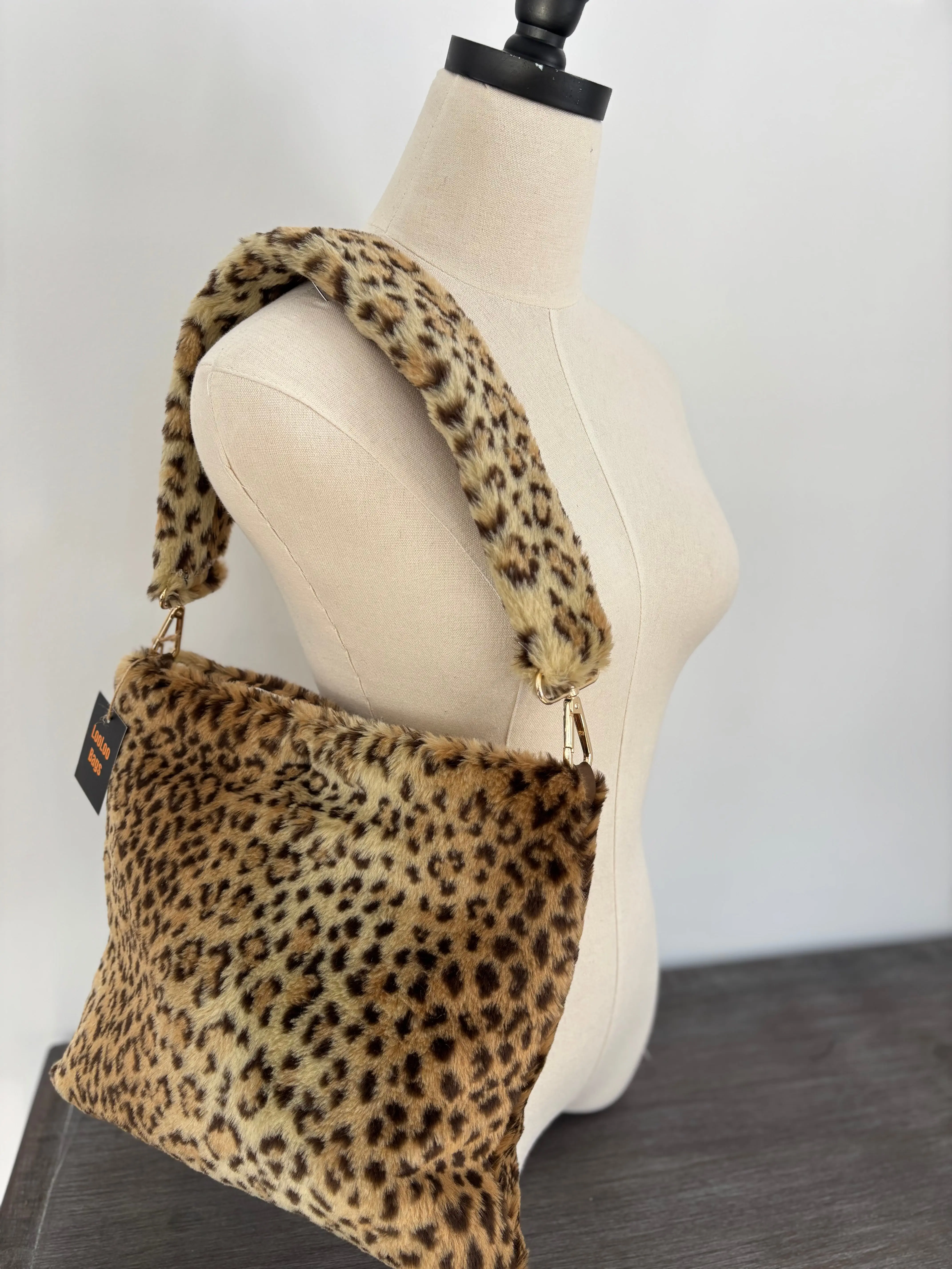 LooLoo Brand Cheetah bag- Large