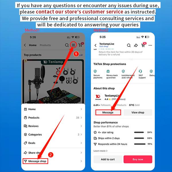 Tenlamp G10 live sound card , DSP professional chip, plug and play, custom sound effects, clear sound quality, suitable for gaming, singing, DJ and streaming