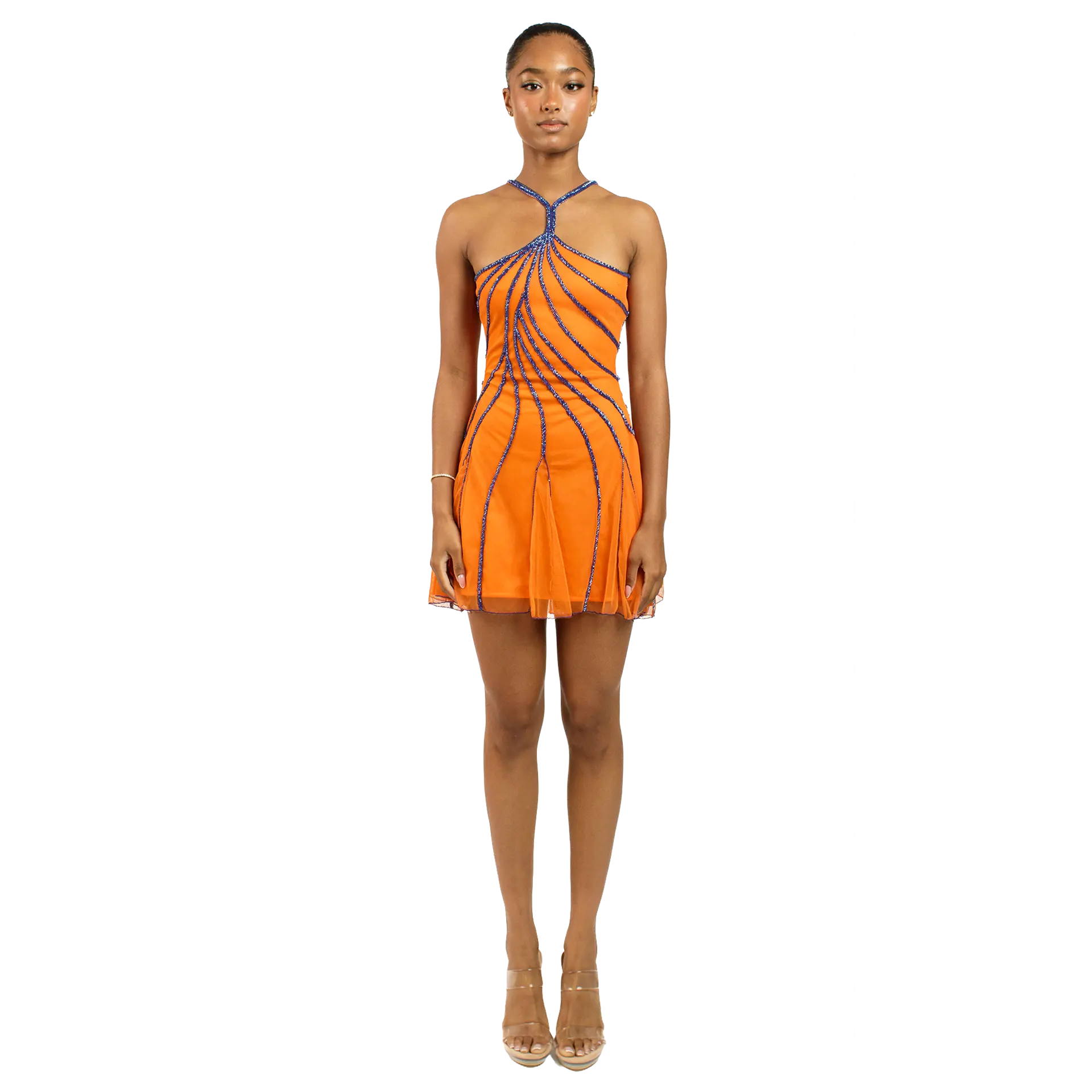 Sunset Orange Pixi Dress