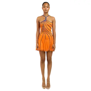 Sunset Orange Pixi Dress