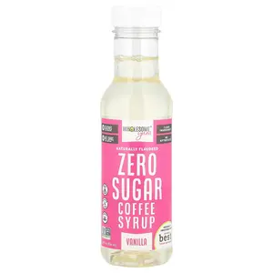 Wholesome Yum Zero Sugar Coffee Syrup, Vanilla, 12 fl oz (354 ml)
