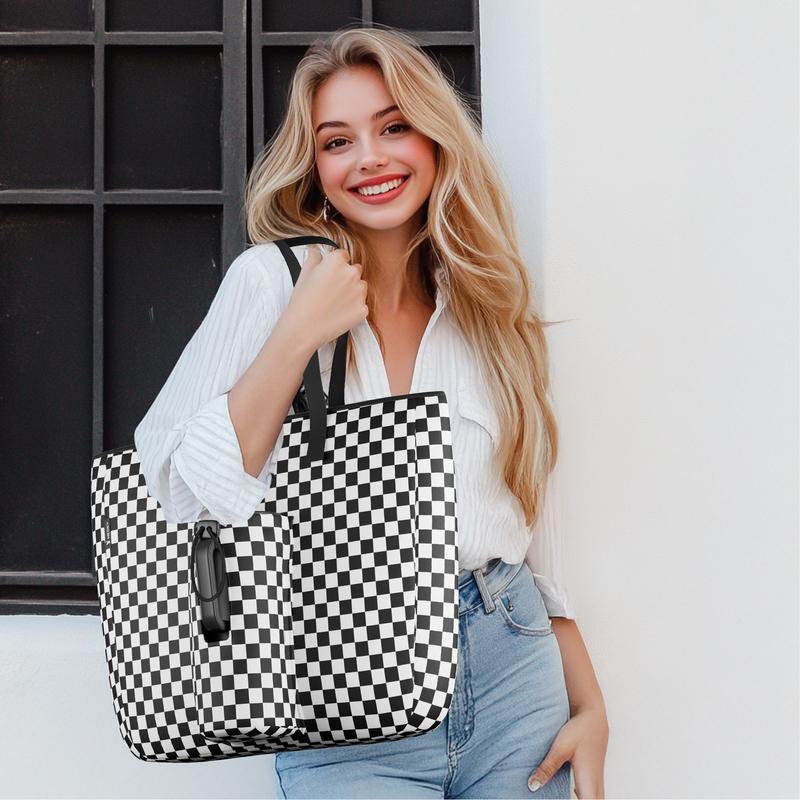 Meoky 15 L Womens Tote Bag: Utility Tote Bag with Zipper for 40 oz Tumbler with Handle，Portable for Travel and Commuting,Valentine's Day gift