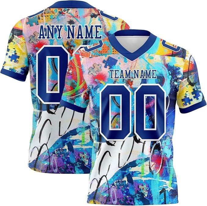 Gradient Style - Purple and Black Custom Football Jerseys for Men Women, Personalized Sports Shirts Team Uniforms Stitched Printed 2026