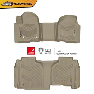 TPE Floor Mats Liners Fit For 19-25 Chevrolet Silverado/Sierra 1500 Double Cab
