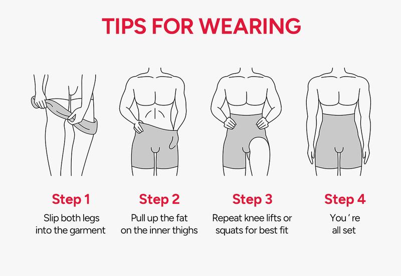 Nebility  Men's High Waist Shapewear Boxer Briefs -  Seamless Tummy Control  Waistband Slimming Underwear Fitness Plain Beige