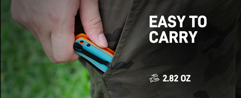 CJRB Shale Folding Pocket Knife, 3.15'' AR-RPM9 Steel Black PVD Blade Dual-tone G10 Handle Folding Knife with Clip, EDC Knife for Men Women, Sharp Camping Hiking Survival Knives