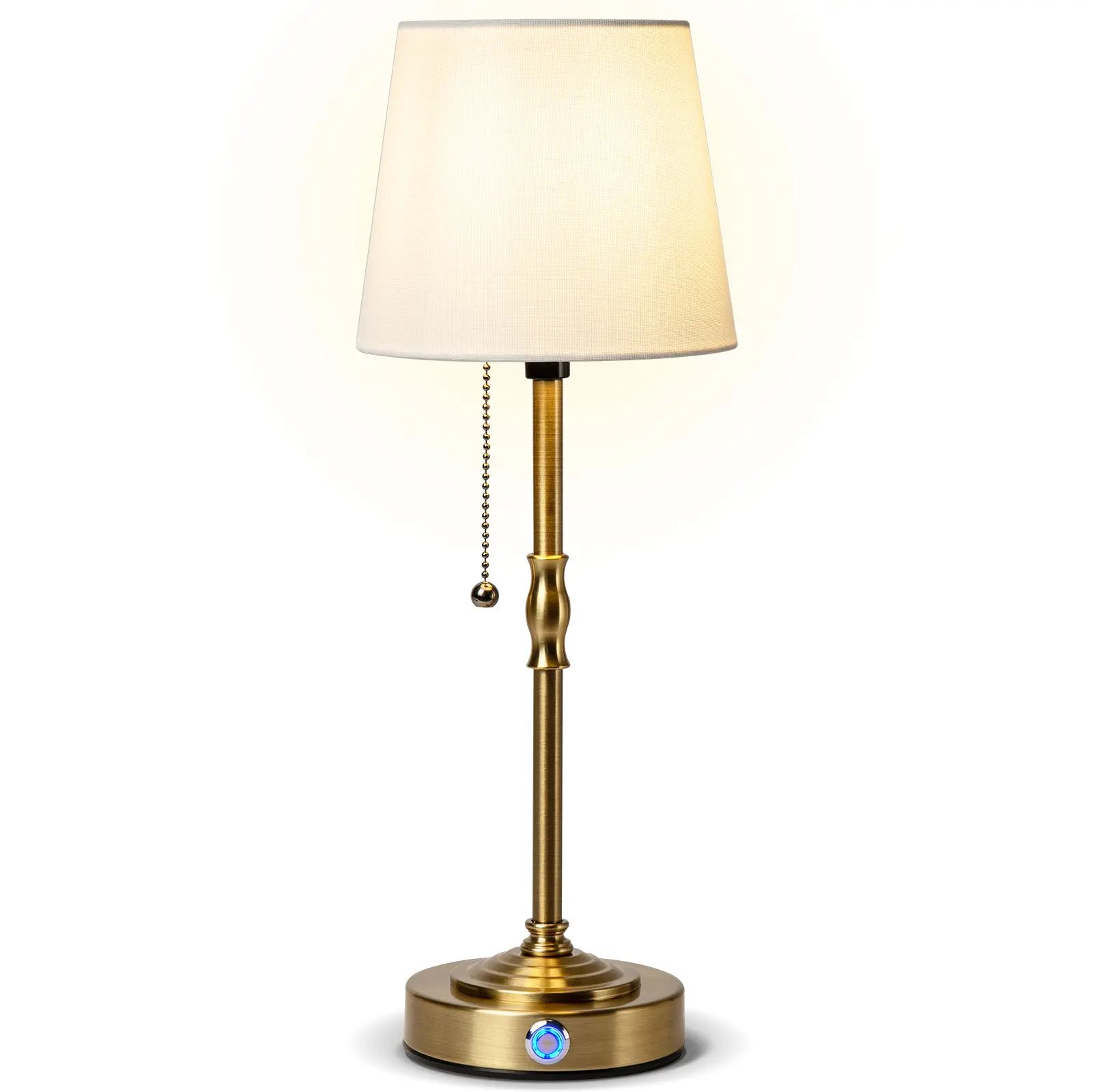 Cordless Waterproof LED Table Lamp with Cordless Freedom, 5W Max Power, 3-Level Dimming, Built-in Rechargeable Batteries, Included LED Bulbs, Brightness Control, Patio to Bedside Mood Lighting, Luminous, Lamps