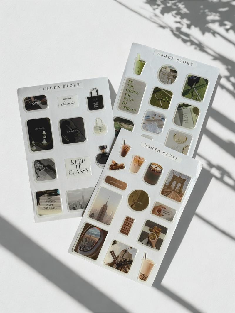 3D Epoxy Phone Stickers Set – Waterproof Domed Decals for Phone, Laptop Glossy Bubble Stickers