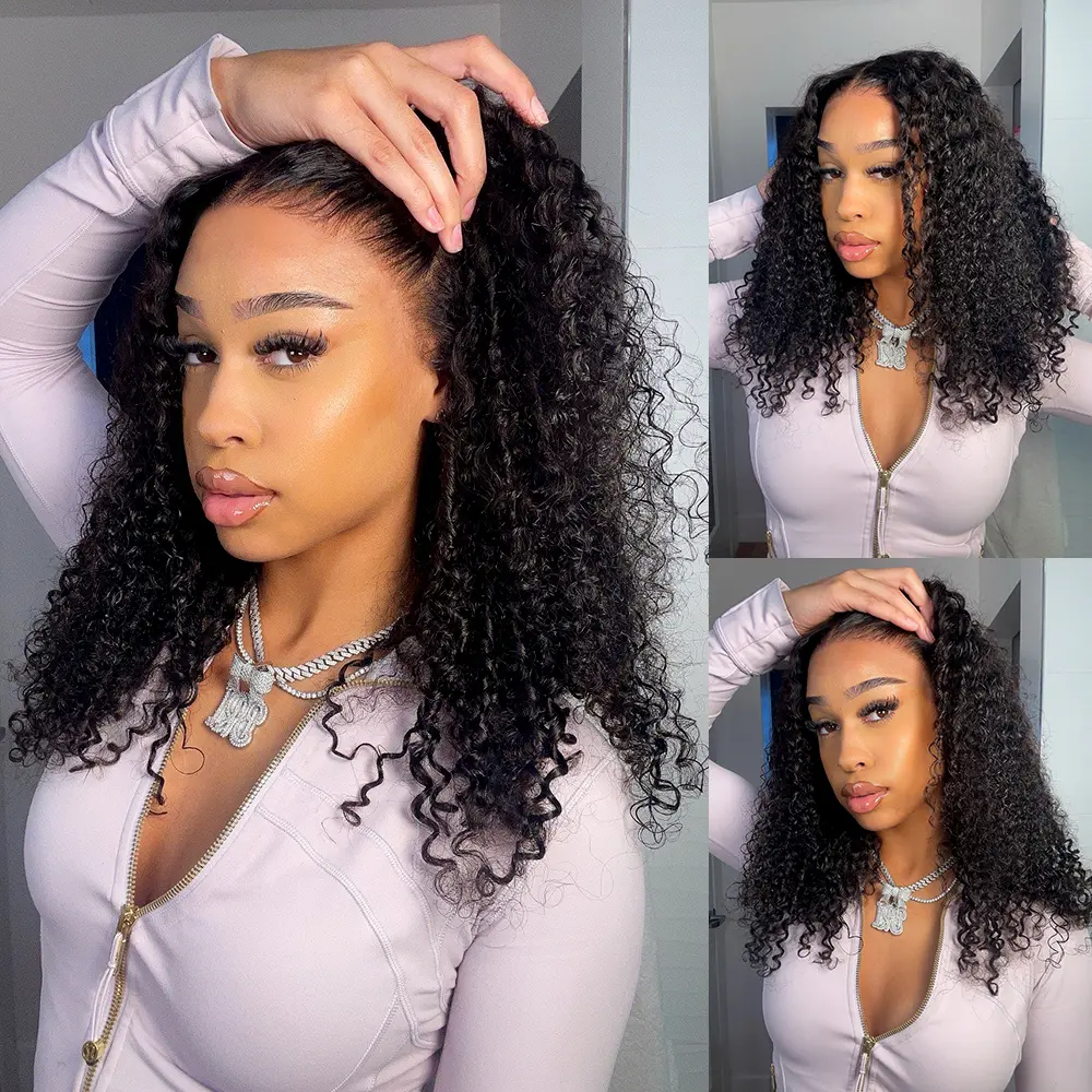 [Burmese Curly] Megalook 13X6 Glueless Lace Frontal Wig Pre-everything Bleached Tiny Knots Natural Hairline 100% Human Hair Wigs For Beginner #Summervibes