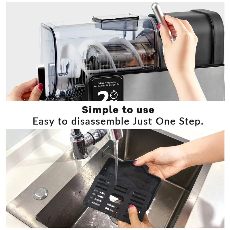 Slushie Machine 54oz Capacity With 6 Preset Settings: ICE CREAM, SLUSH, SPIKED SLUSH, Frappe, MILKSHAKE, AND CHILLED JUICE. Auto-Clean, Intelligent Interface With Digital Display And Stainless Steel