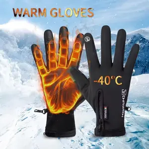 Outdoor Waterproof Gloves Touchscreen Compatible Winter Gloves for Men and Women Windproof and Warm Suitable for Cycling Unisex