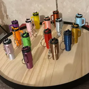 Mini Tumbler Keychain - Cute and Stylish Accessory for Everyday Use - Perfect for Adding a Pop of Color to Your Keys