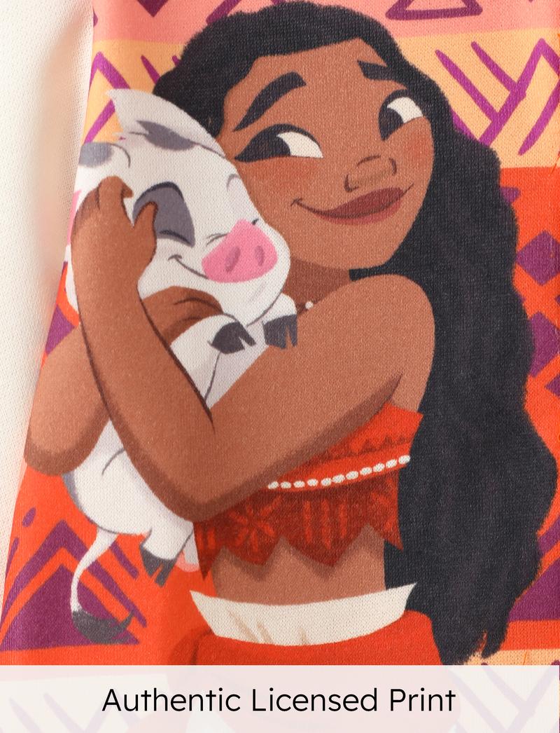 Disney Princess Kids' Baseball Jackets Featuring Moana Rapunzel & Other Princesses Colorful Printed Cute Style