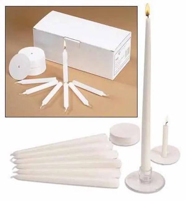 Will & Baumer 60415 Drip-Resistant Candlelight Service Set - 120 Candles for Home Decor, Decoration